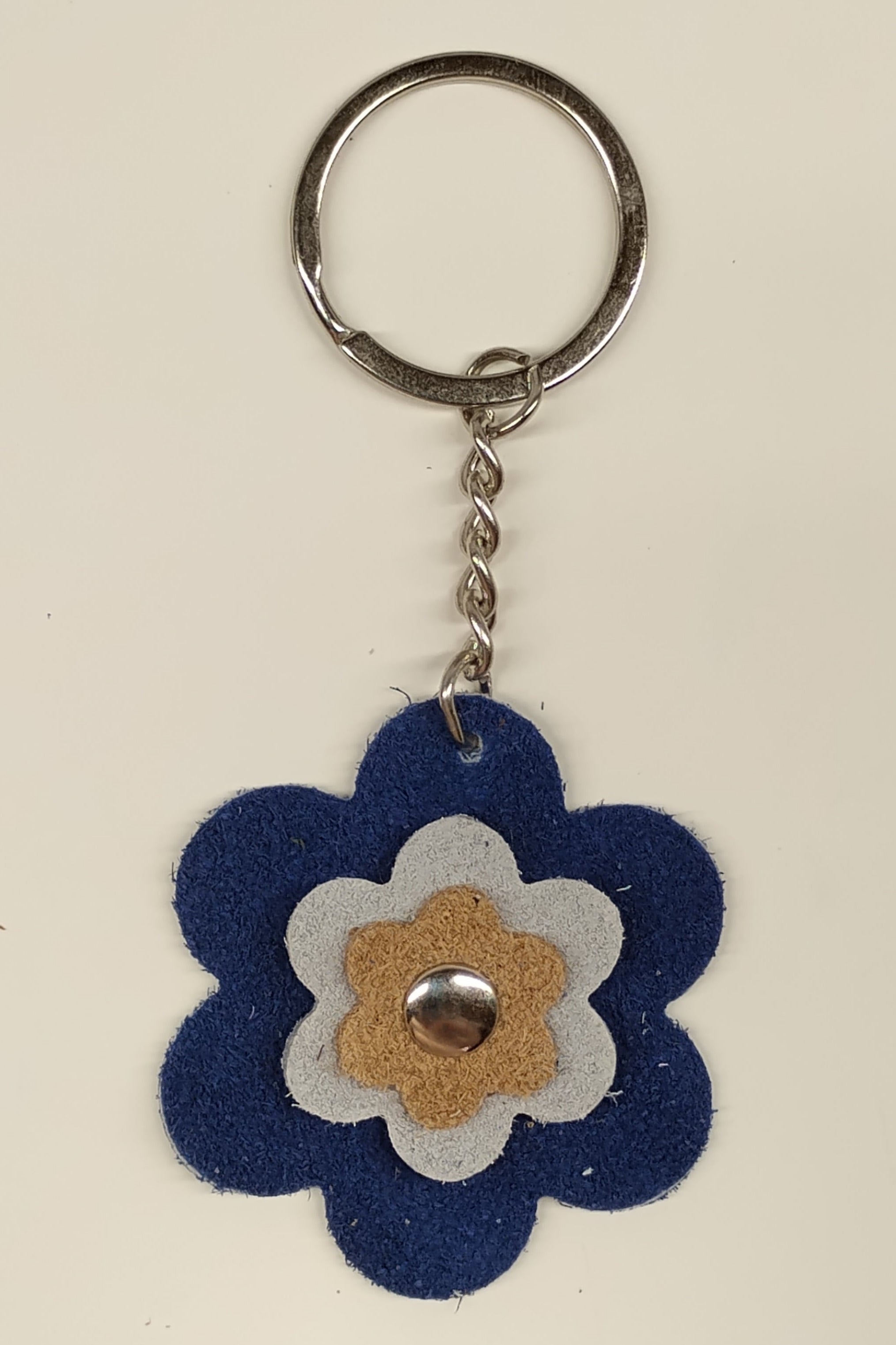 Porte-clés fleur Azur