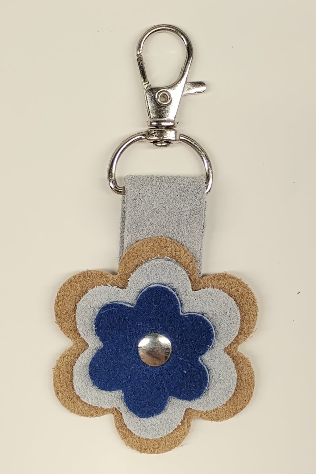 Porte-clés fleur Azur