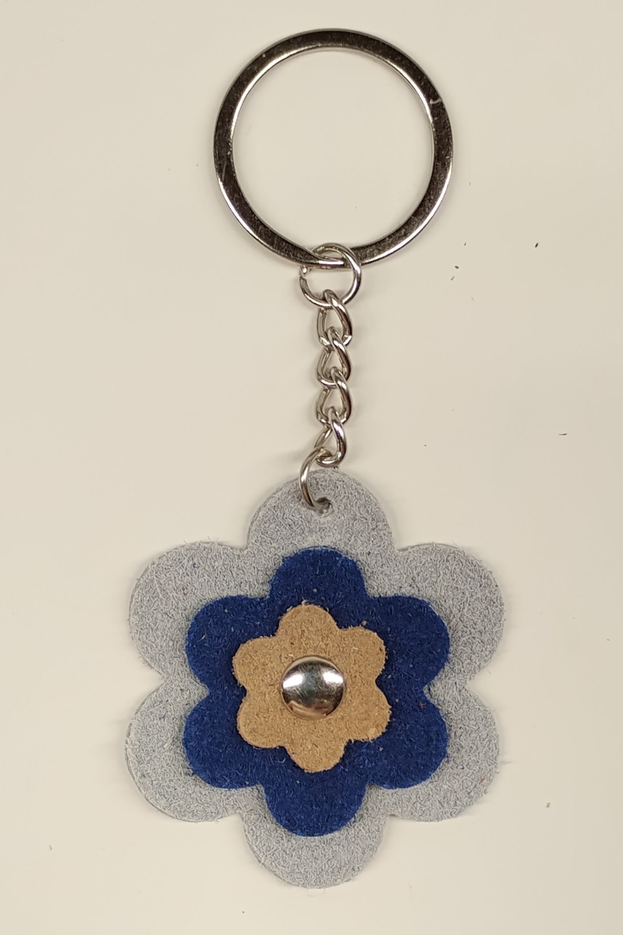 Porte-clés fleur Azur