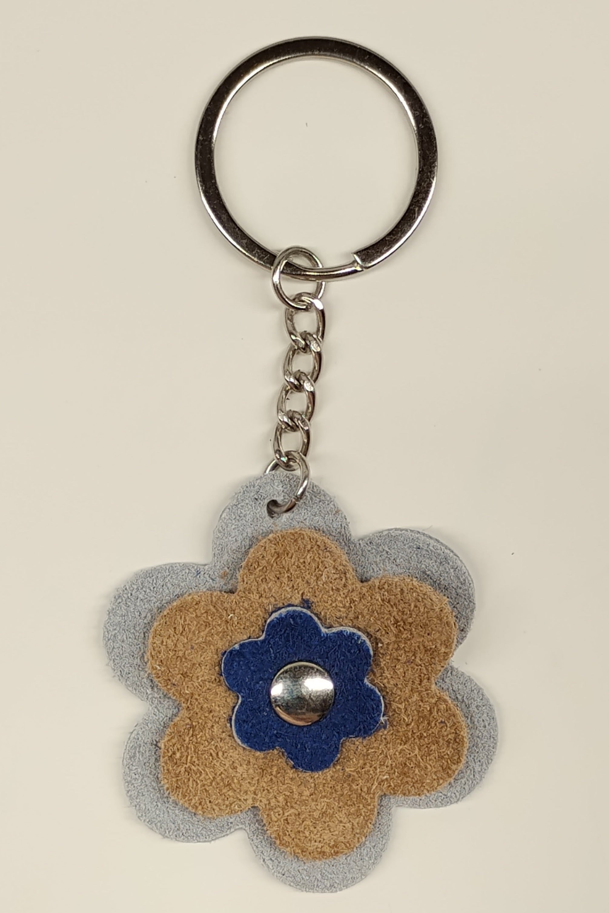 Porte-clés fleur Azur