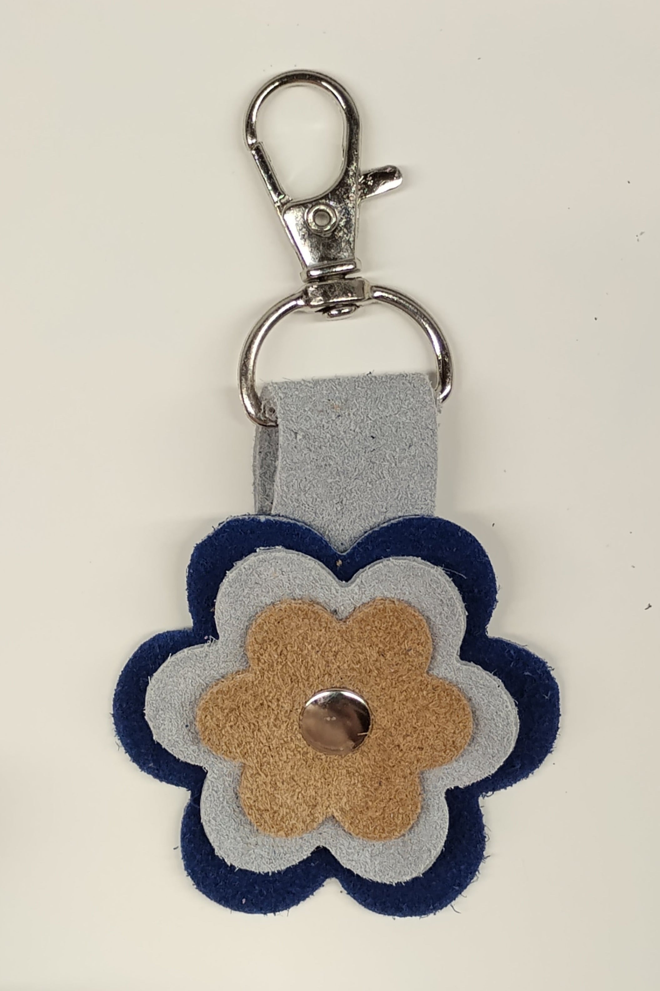 Porte-clés fleur Azur