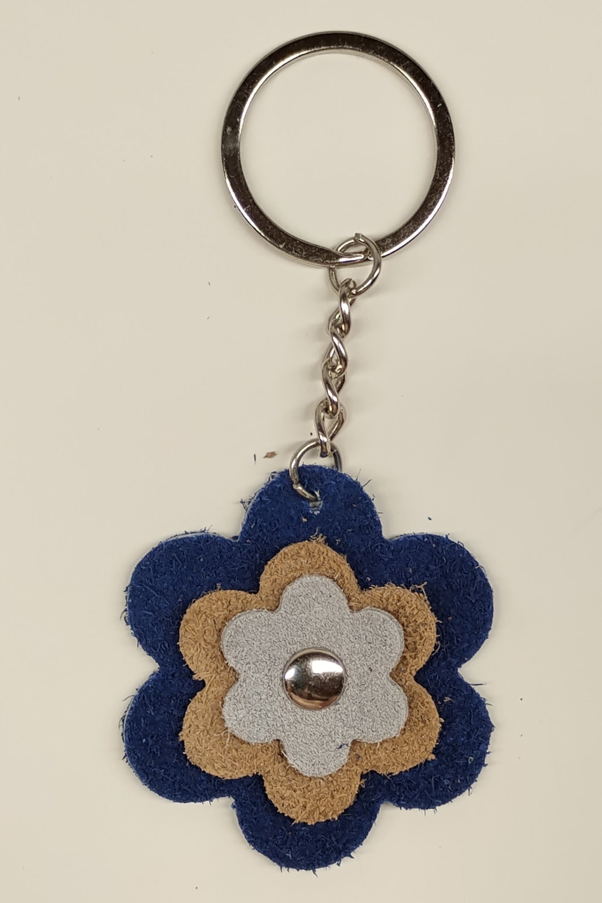 Porte-clés fleur Azur