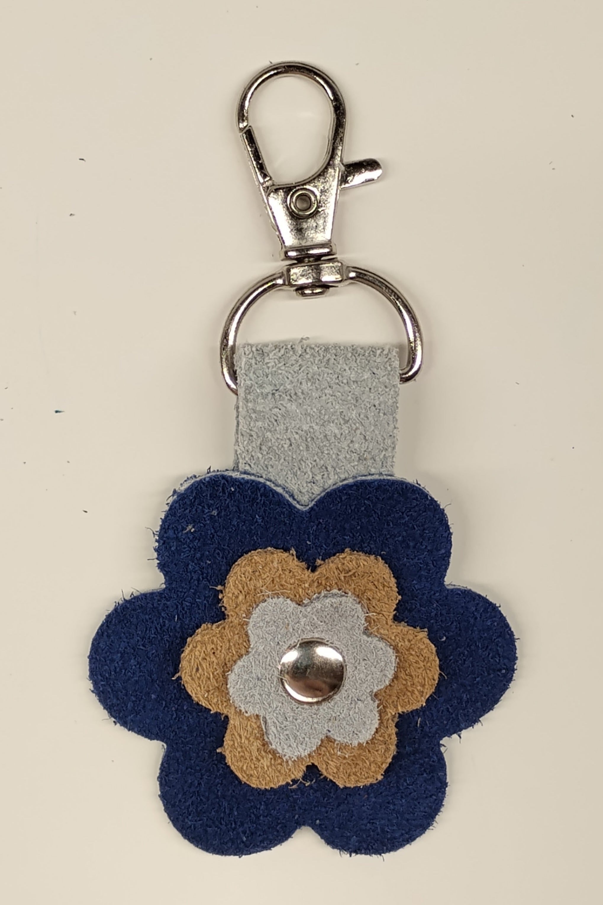 Porte-clés fleur Azur