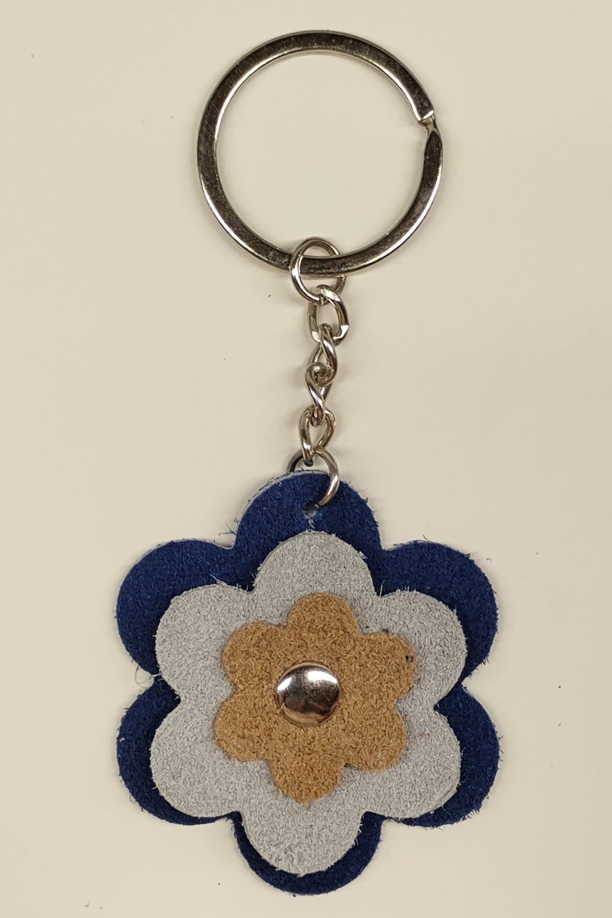 Porte-clés fleur Azur