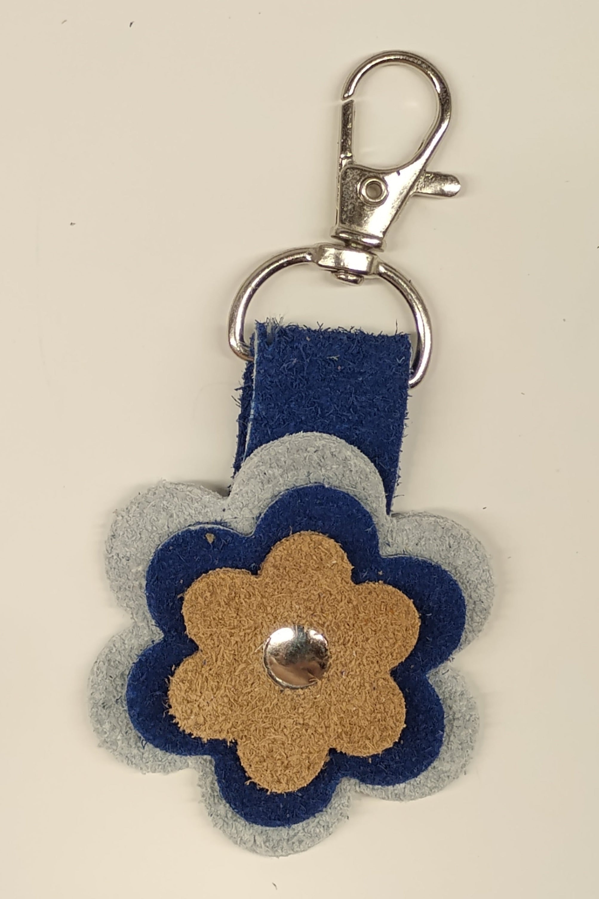 Porte-clés fleur Azur