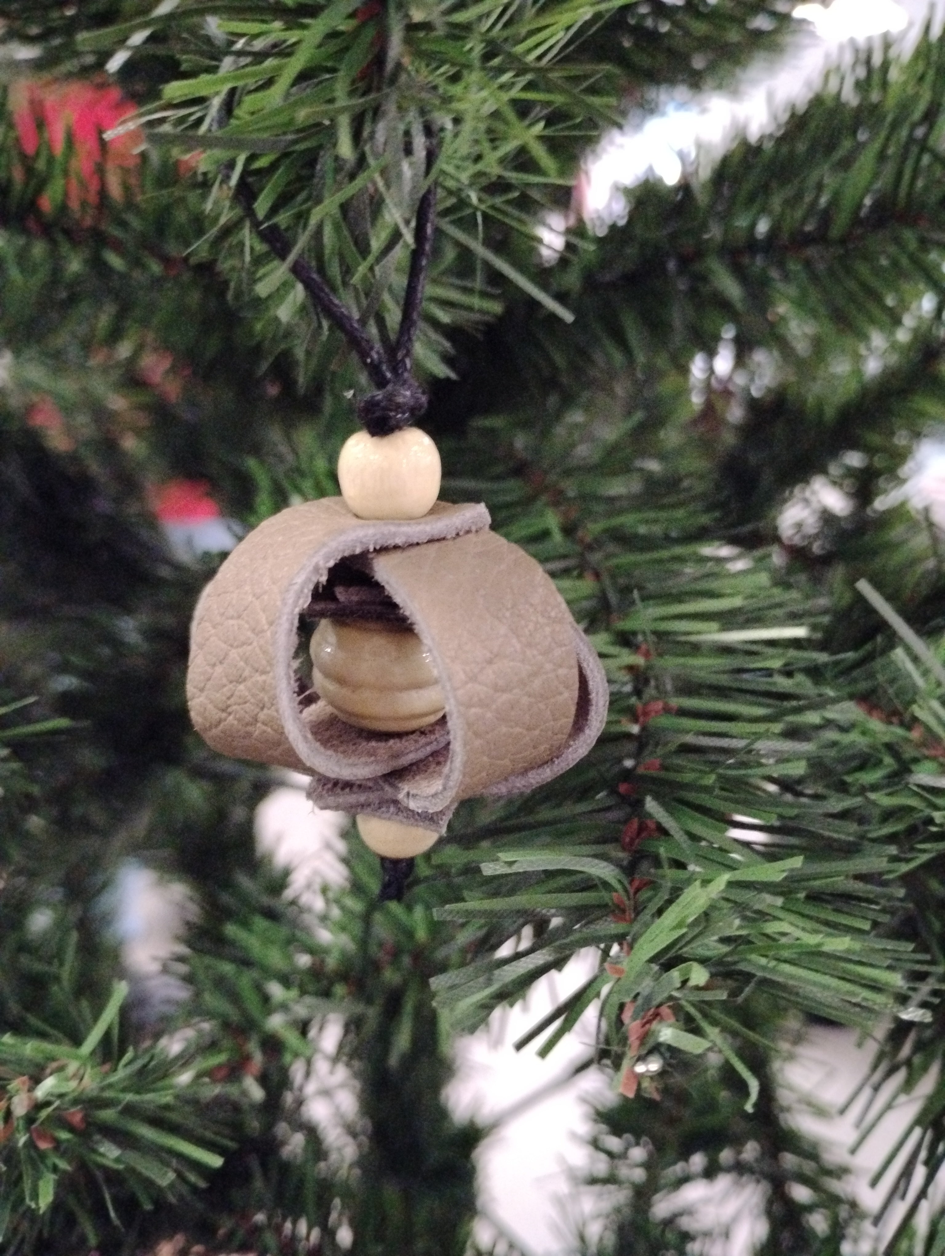 Ornement de Noël en cuir
