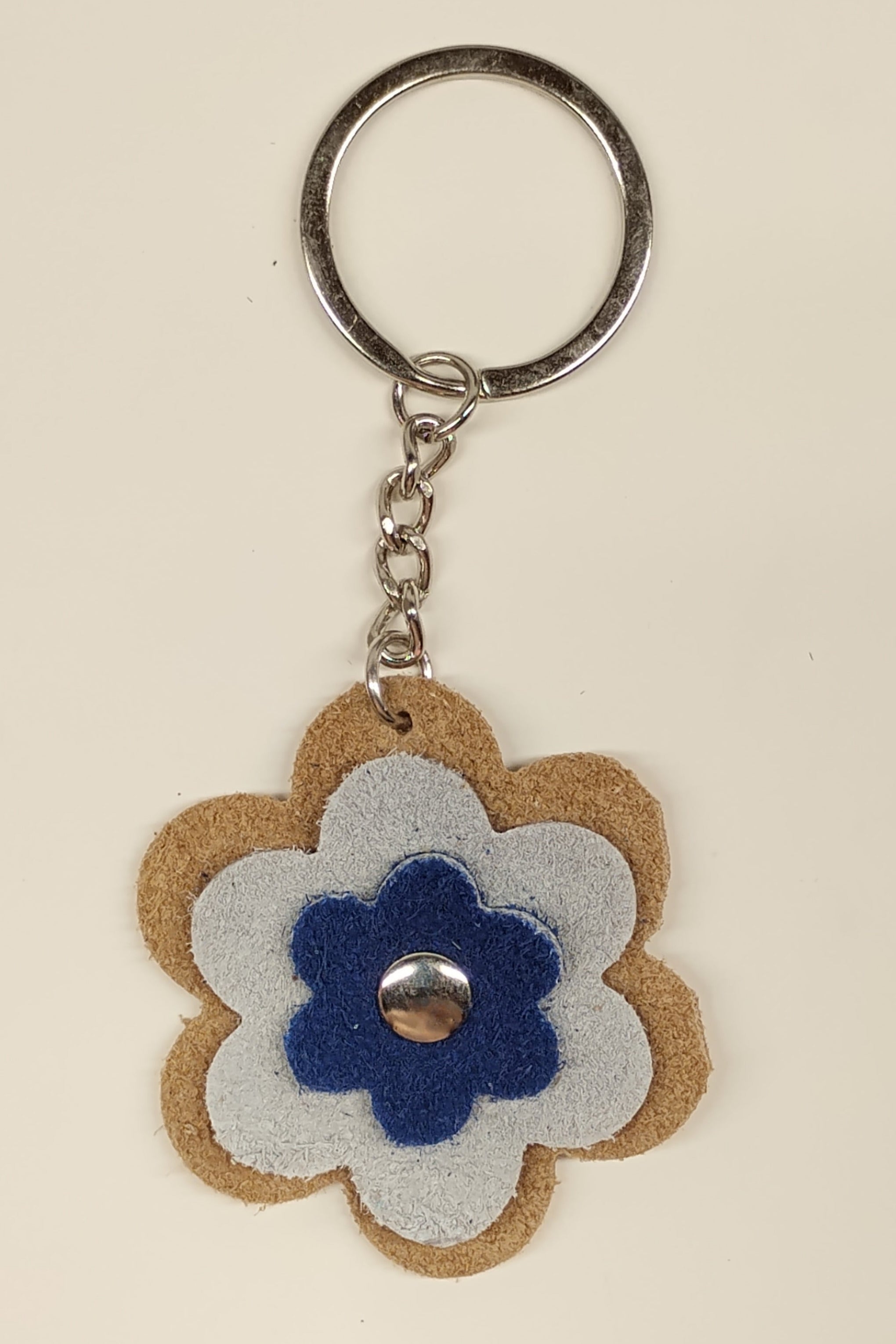 Porte-clés fleur Azur