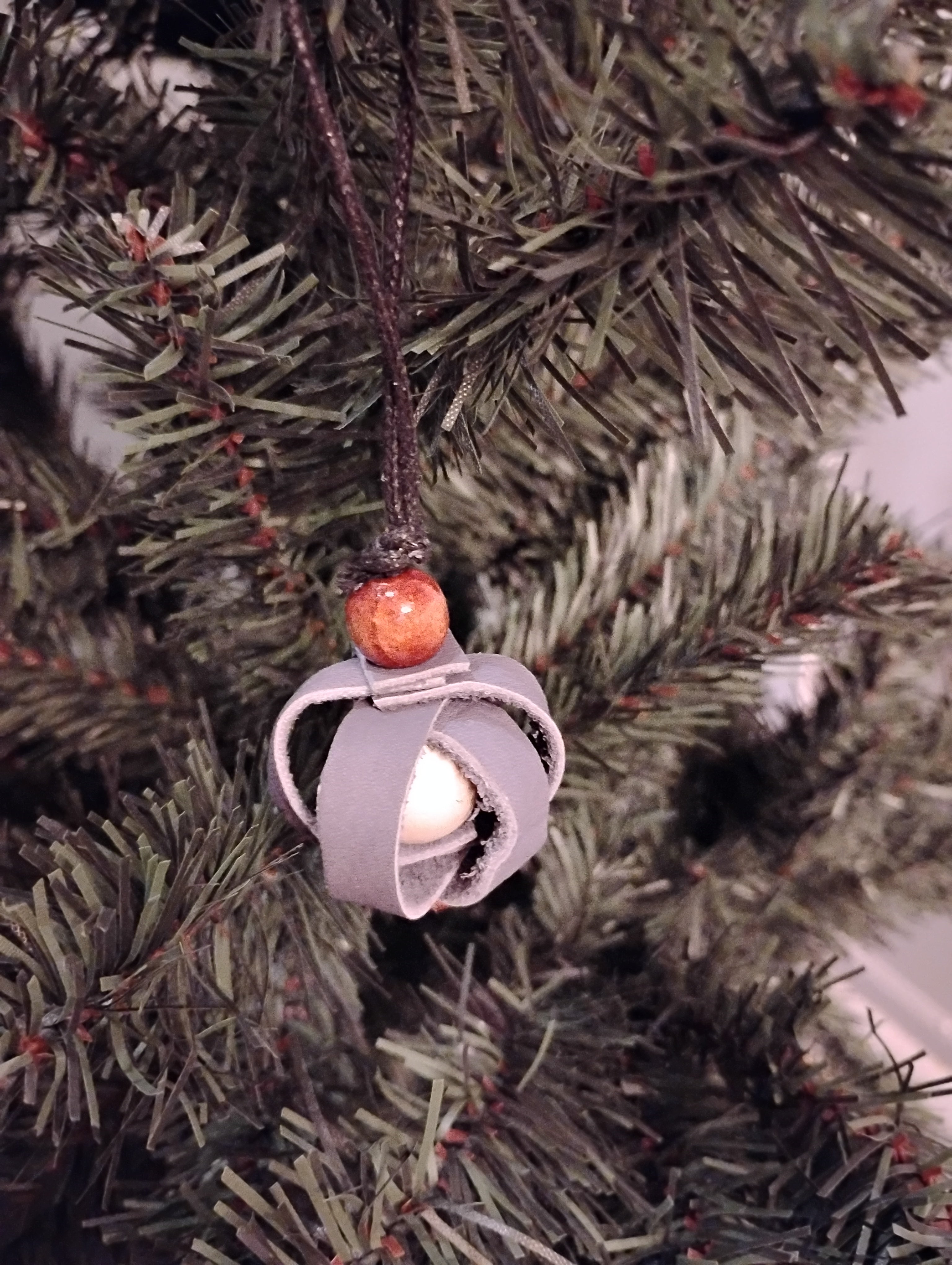 Ornement de Noël en cuir